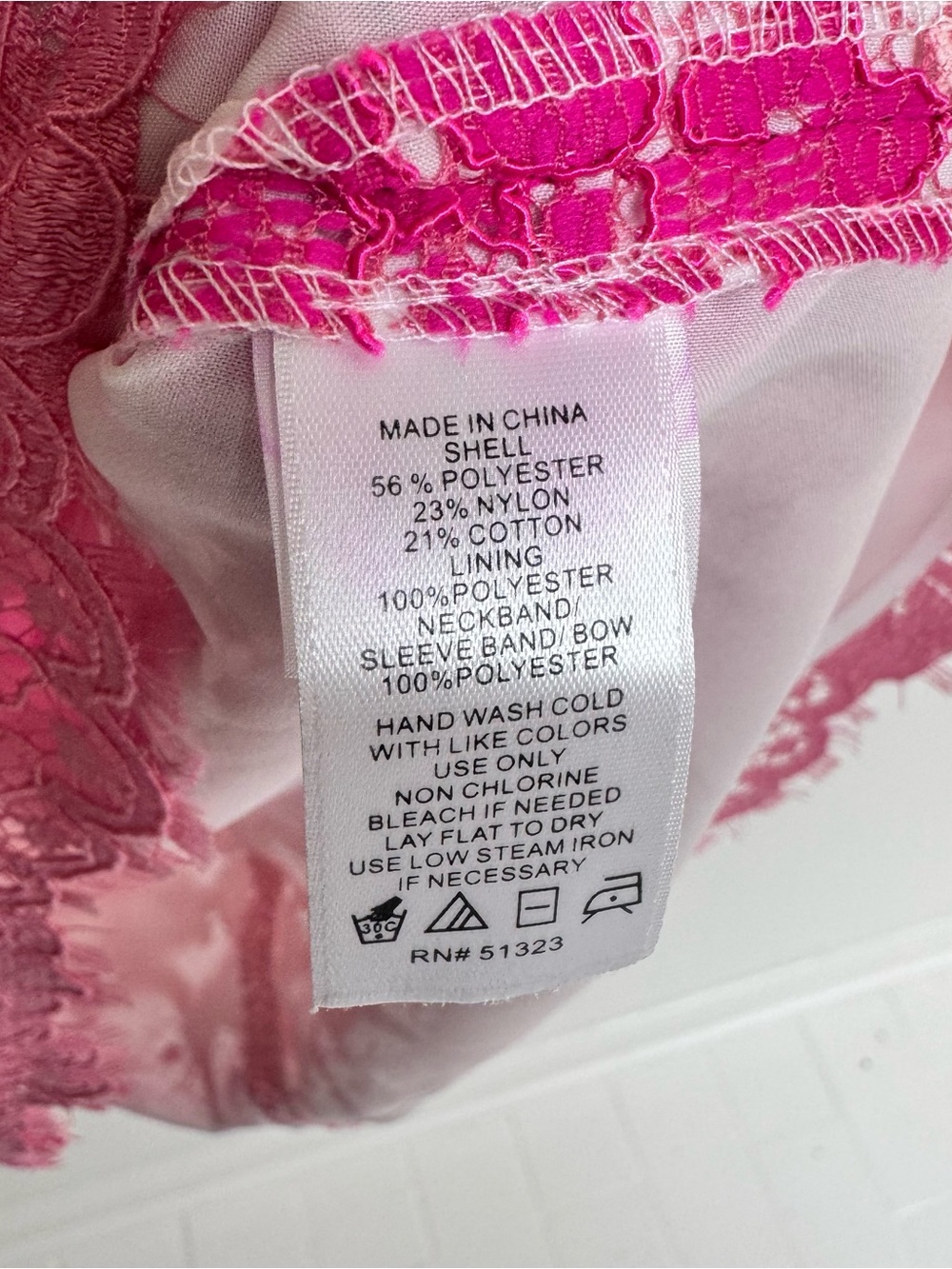 Cece Lace Bow Shift Dress Lined Peony Rush Pink Ombre Black Size‎ 8 Preppy - Picture 6 of 6